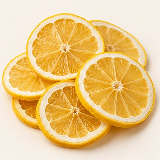 Illustrative dehydrated lemon slices