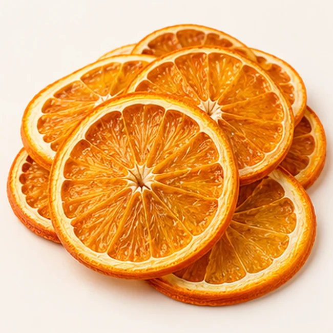 Illustrative dehydrated orange slices