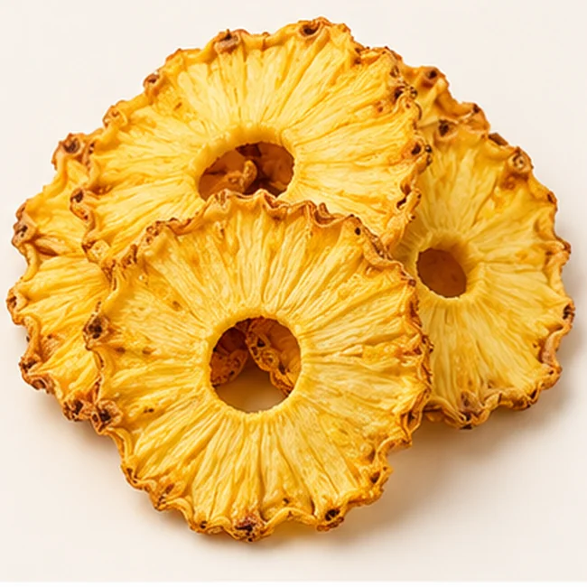 Illustrative dehydrated pineapple slices